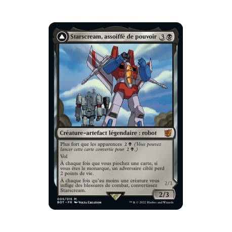 (FOIL) Noir - Starcream, assoiffé de pouvoir (M) [BOT]
