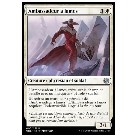 (FOIL) Blanche - Ambassadeur à lames (V1) (U) [ONE]