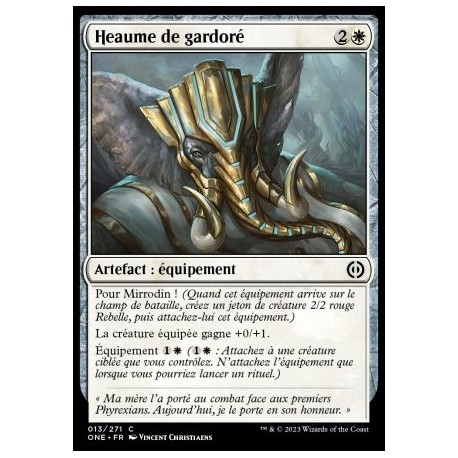 (FOIL) Blanche - Heaume de gardoré (C) [ONE]