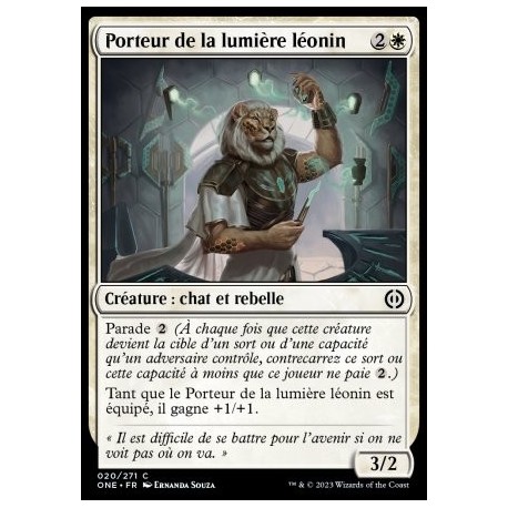 (FOIL) Blanche - Porteur de la lumière léonin (C) [ONE]