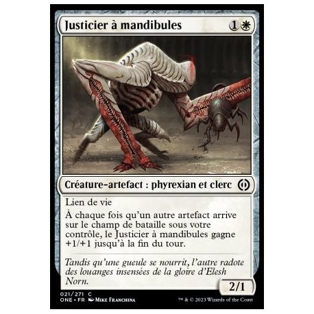 (FOIL) Blanche - Justicier à mandibules (C) [ONE]