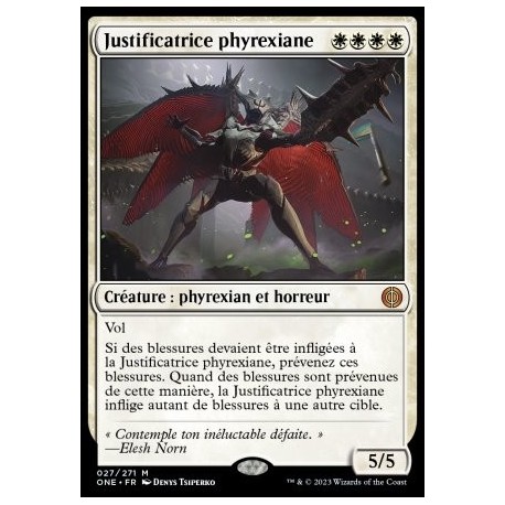 (FOIL) Blanche - Justificatrice phyrexiane (V1) (M) [ONE]