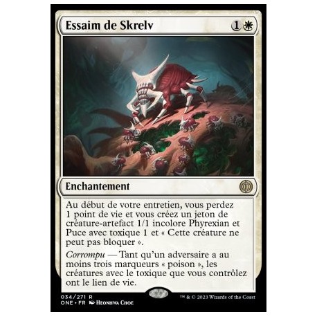 (FOIL) Blanche - Essaim de Skrelv (R) [ONE]