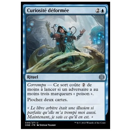 (FOIL) Bleue - Curiosité déformée (U) [ONE]