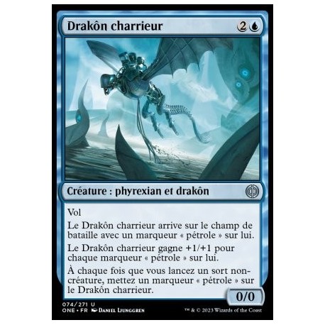 (FOIL) Bleue - Drakon charrieur (U) [ONE]