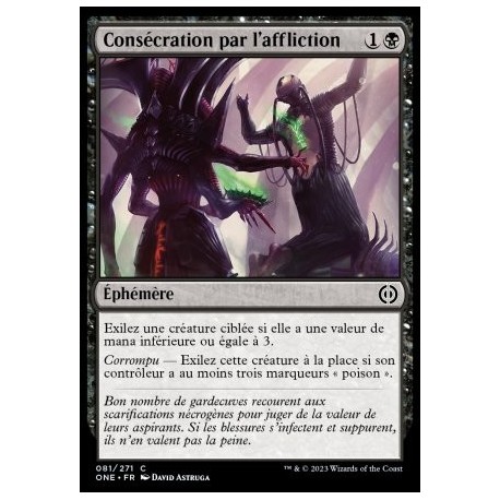 (FOIL) Noire - Consecration par l'affliction (C) [ONE]
