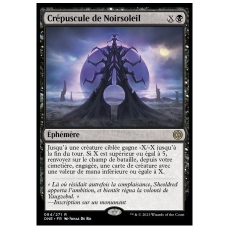 (FOIL) Noire - Crépuscule de Noirsoleil (R) [ONE]