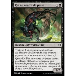 (FOIL) Noire - Rat au ventre de peste (V1) (C) [ONE]