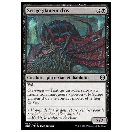 (FOIL) Noire - Scrige glaneur d'os (V1) (C) [ONE]