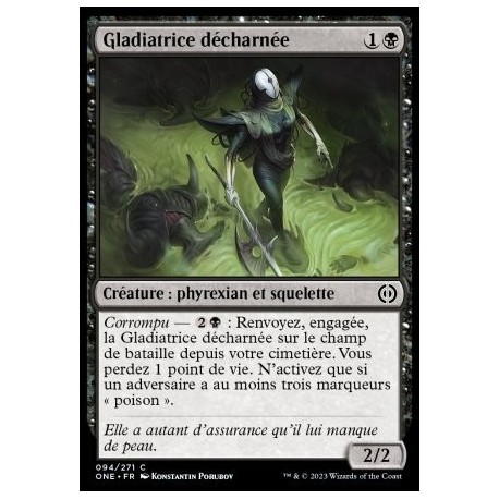 (FOIL) Noire - Gladiatrice décharnée (C) [ONE]