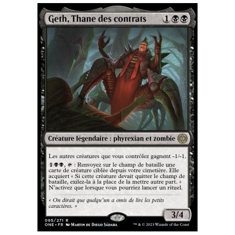 (FOIL) Noire - Geth, Thane des contrats (V1) (R) [ONE]
