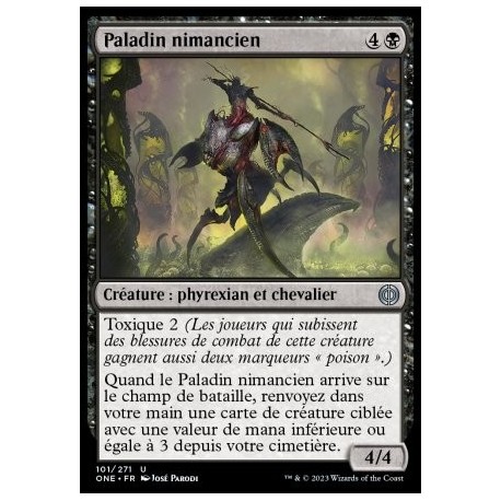 (FOIL) Noire - Paladin nimancien (U) [ONE]
