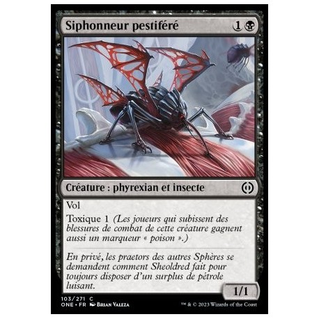 (FOIL) Noire - Siphonneur pestiféré (C) [ONE]