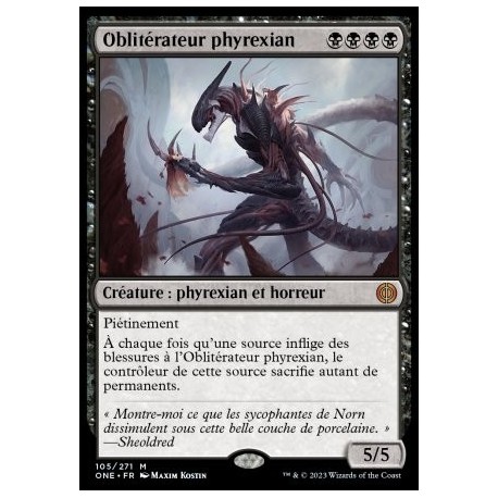 (FOIL) Noire - Oblitérateur phyrexian (V1) (M) [ONE]
