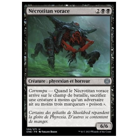 (FOIL) Noire - Nécrotitan vorace (U) [ONE]