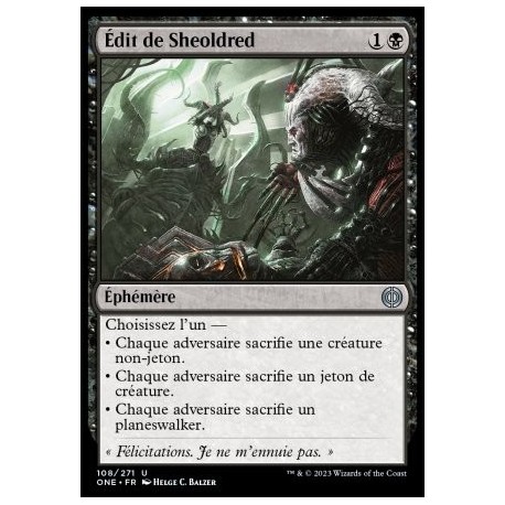 (FOIL) Noire - Édit de Sheoldred (U) [ONE]