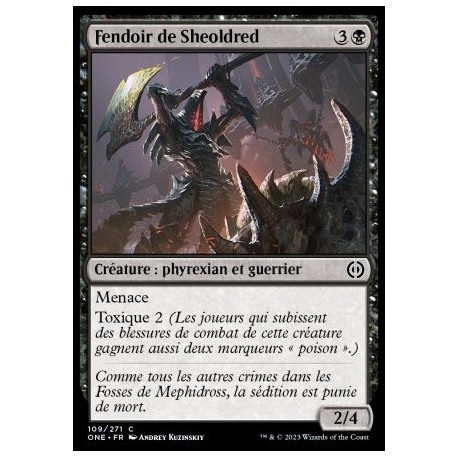 (FOIL) Noire - Fendoir de Sheoldred (C) [ONE]