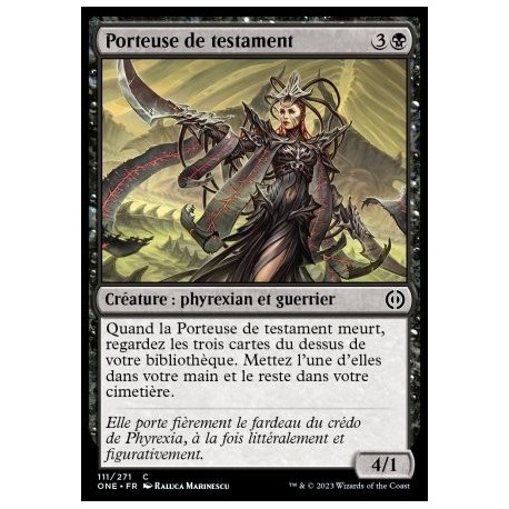 (FOIL) Noire - Porteuse de testament (C) [ONE]