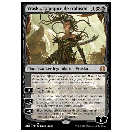(FOIL) Noire - Vraska, la piqûre de trahison (V1) (M) [ONE]
