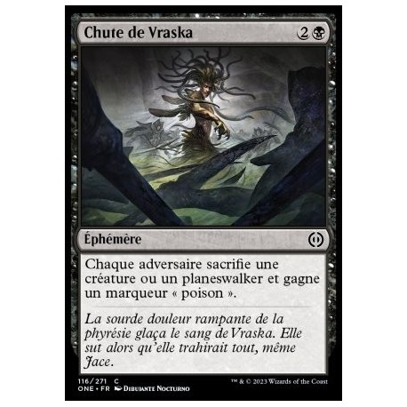 (FOIL) Noire - Chute de Vraska (C) [ONE]