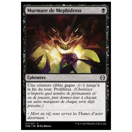 (FOIL) Noire - Murmure de Mephidross (C) [ONE]