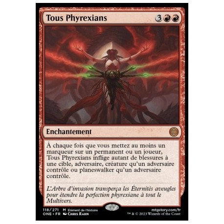 (FOIL) Rouge - Tous Phyrexians (M) [ONE]