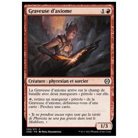 (FOIL) Rouge - Graveuse d'axiome (C) [ONE]