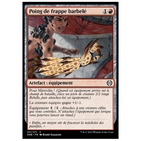 (FOIL) Rouge - Poing de frappe barbelé (C) [ONE]