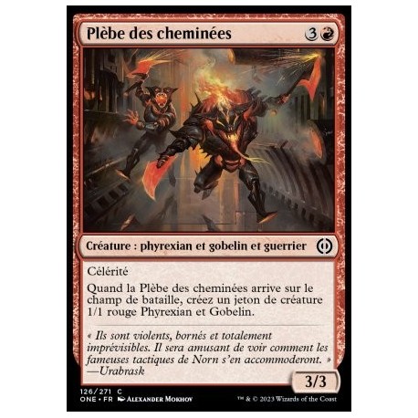 (FOIL) Rouge - Plèbe des cheminées (C) [ONE]