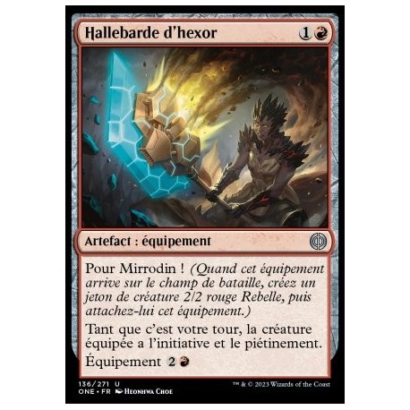 (FOIL) Rouge - Hallebarde d'hexor (U) [ONE]