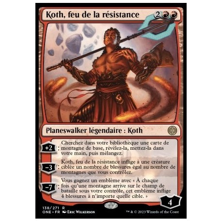 (FOIL) Rouge - Koth, feu de la résistance (V1) (R) [ONE]
