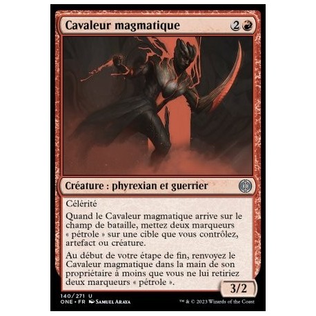 (FOIL) Rouge - Cavaleur magmatique (U) [ONE]