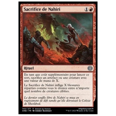 (FOIL) Rouge - Sacrifice de Nahiri (U) [ONE]
