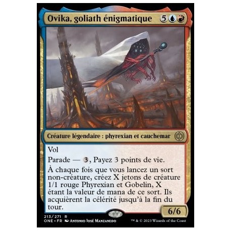 (FOIL) Multicolore - Ovika, goliath enigmatique (V1) (R) [ONE]
