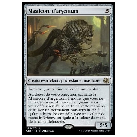 (FOIL) Artefact - Masticore d'argentum (R) [ONE]