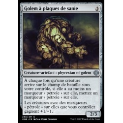 (FOIL) Artefact - Golem à plaques de sanie (U) [ONE]