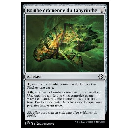 (FOIL) Artefact - Bombe crânienne du Labyrinthe (C) [ONE]