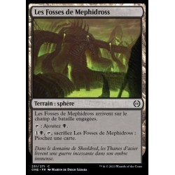 (FOIL) Terrain - Les Fosses de Mephidros (C) [ONE]