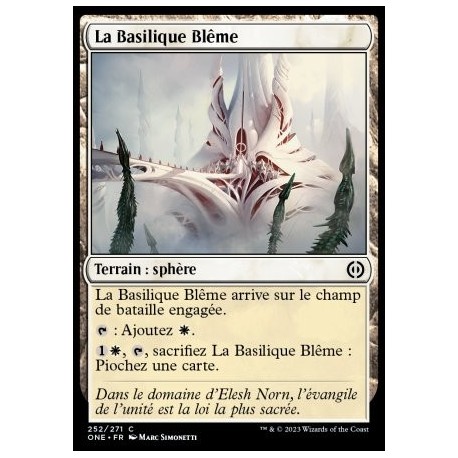 (FOIL) Terrain - La Basilique Blême (C) [ONE]