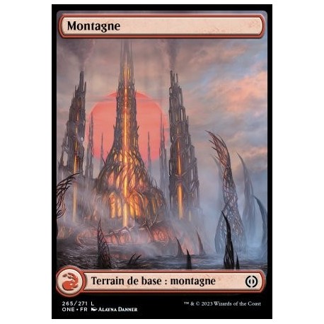 (FOIL) Terrain - Montagne (L) [ONE]