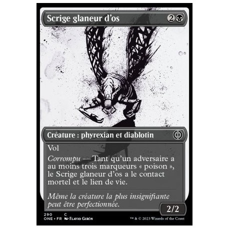(FOIL) Noire - Scrige glaneur d'os (V2) (C) [ONE]