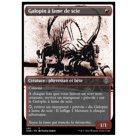 (FOIL) Rouge - Galopin à lame de scie (V2) (C) [ONE]