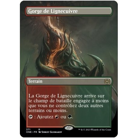 (FOIL) Terrain - Gorge de Lignecuivre (V2) (R) [ONE]