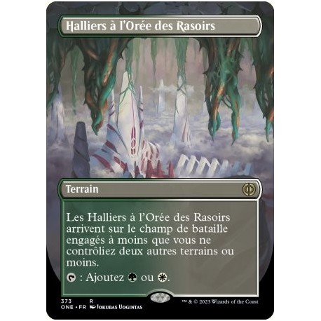 (FOIL) Terrain - Halliers à l'Orée des Rasoirs (V2) (R) [ONE]