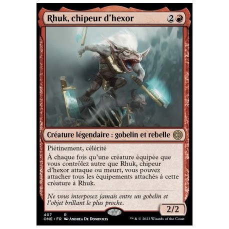 (FOIL) Rouge - Rhuk, chipeur d'hexor (R) [ONE]