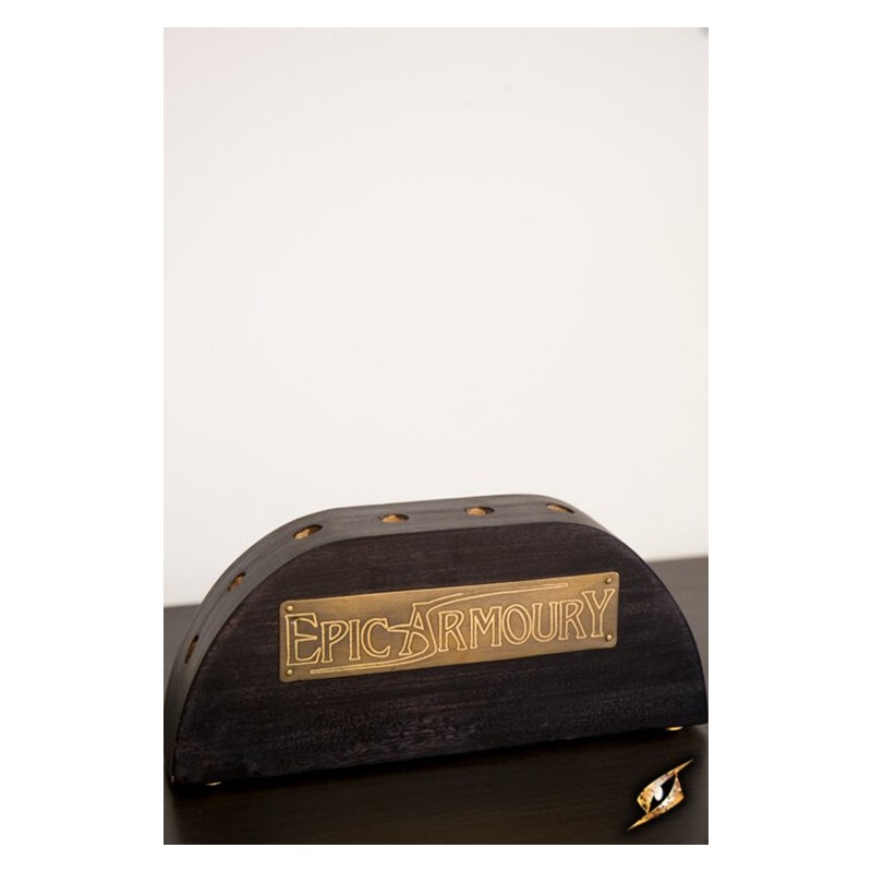 Sureau Officiel Présentoir à Baguettes Magiques OLYCRAFT - 4 Niveaux En Bois 12x6x16cm Baguette Harry Potter