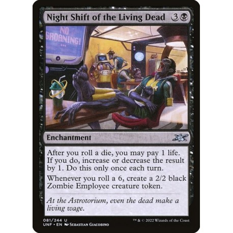 (Foil) Black - Night Shift of the Living Dead (U) [UNF]