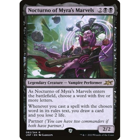 (Foil) Black - Nocturno of Myra's Marvels (R) [UNF]