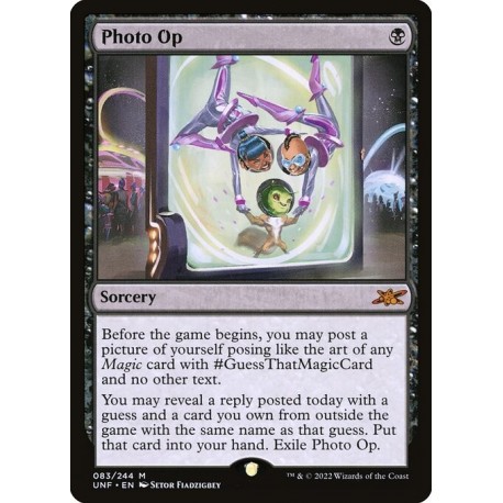 (Foil) Black - Photo Op (M) [UNF]