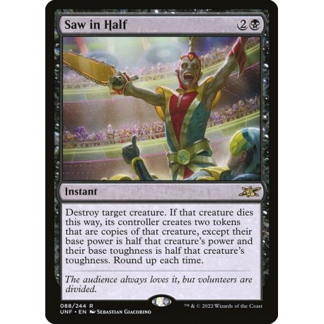 (Foil) Black - Saw in Half (R) [UNF]